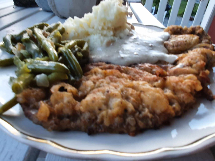 Green beans with bacon